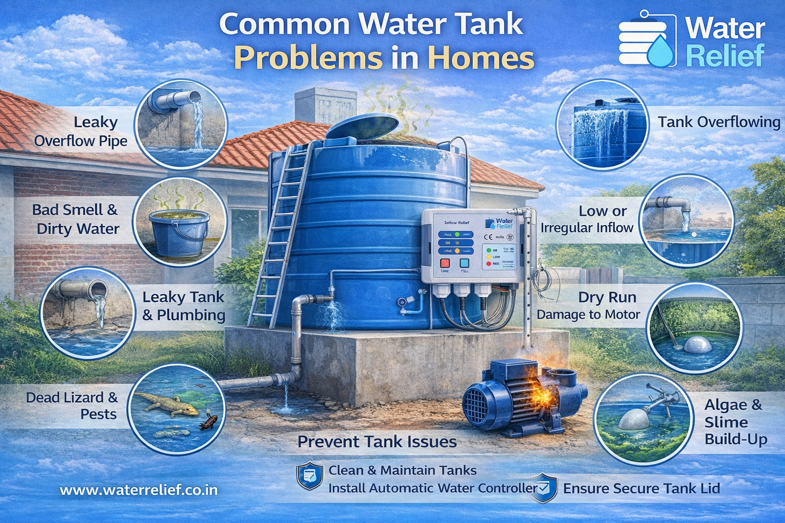 Common Water Tank Problems in Indian Homes & Solutions