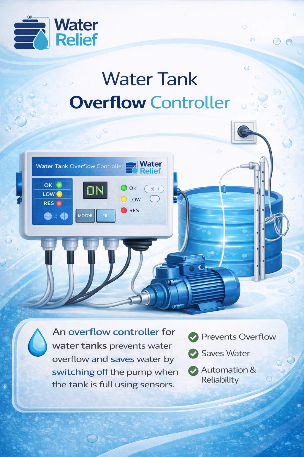 Water Tank Overflow Controller