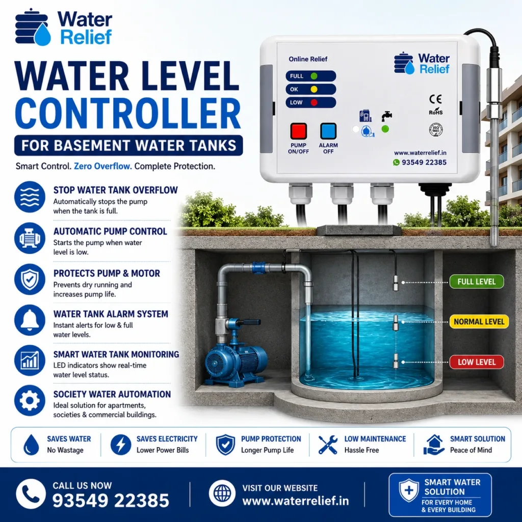 Water Level Controller for Basement Water Tanks